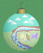 christmas ornament by Ruby Rodis  