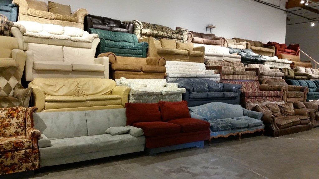 Couch Art Instalation in Verge Gallery Sacramento