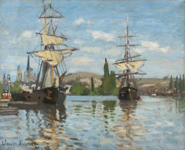 Ships Riding on the Seine at rouen