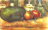 Still Life with Watermelon and Pemegranates